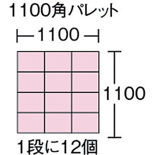 積水　Ｔ型コンテナ底面強化タイプ　Ｔ−９−２ＨＥ　グレー　T-9-2-HE　1 個
