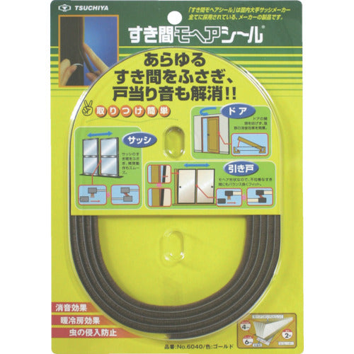 망치 가게 틈새 모헤어 씰 골드 6mm × 4mm × 2m NO6040-BR GO-B 1 권