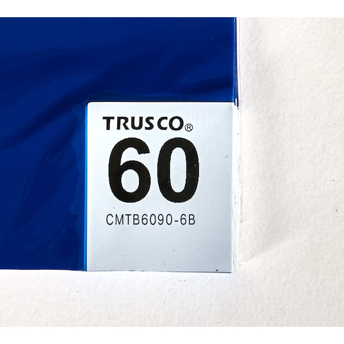 ＴＲＵＳＣＯ　帯電防止粘着クリーンマット　６００×９００ＭＭ　ブルー　１シート　６０枚入　CMTB-6090-6B　1 SHT