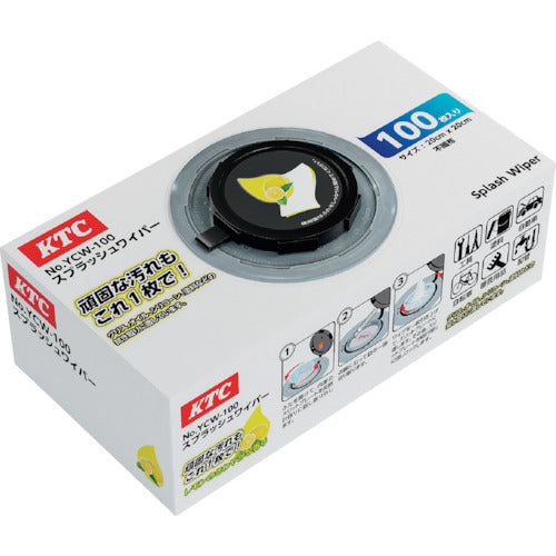 ＫＴＣ　ハンドクリーナー　スプラッシュワイパー　２００×２００ｍｍ　１００枚　YCW-100　1 箱