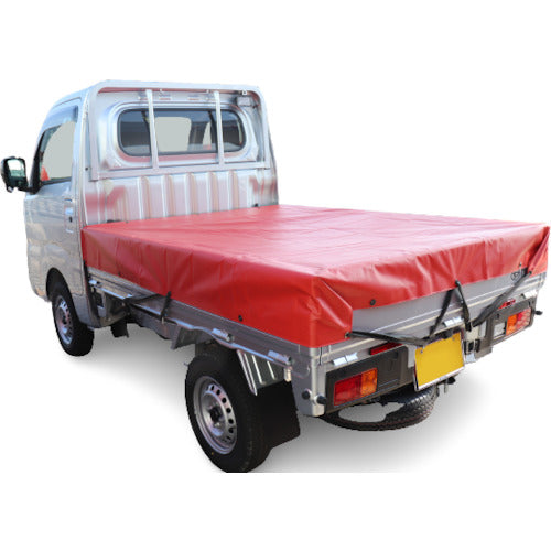 하기와라 타피 경트럭 시트 채색 1호 경트럭 레드 1.9m×2.1m IRO1REDB 1장