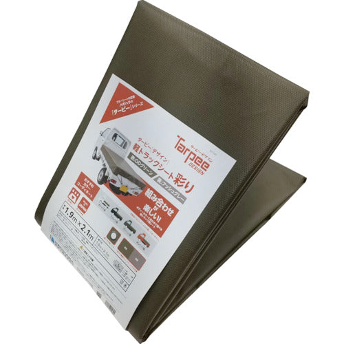 하기와라 타피 경트럭 시트 채색 1호 경트랙 OD 그린 1.9m×2.1m IRO1ODG 1장