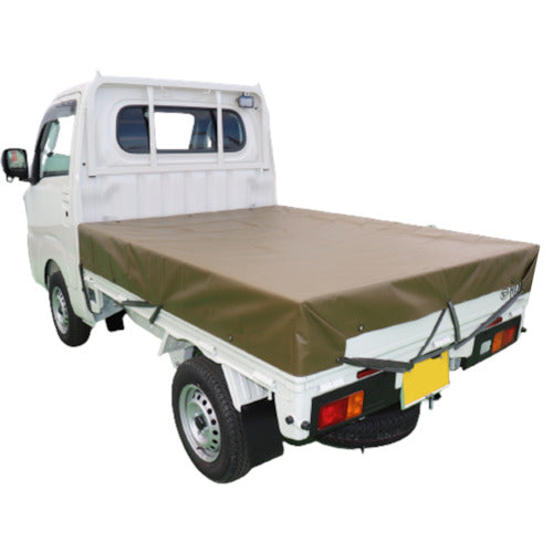 하기와라 타피 경트럭 시트 채색 1호 경트랙 OD 그린 1.9m×2.1m IRO1ODG 1장