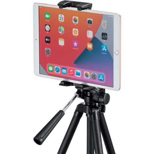 SANWA 태블릿 삼각대 장착 홀더 PDA-TABH10BK 1개