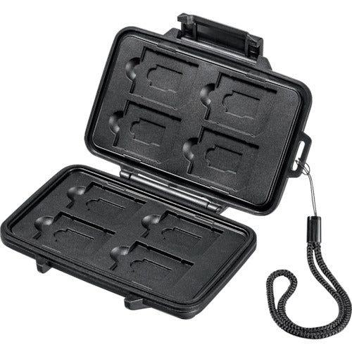 SANWA 방수·방진 메모리 카드 케이스 FC-MMC29BK 1개