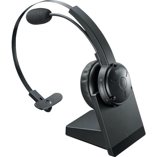 SANWA Bluetooth headset with cradle MM-BTMH59BK 1 unit