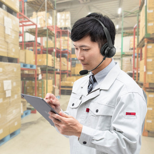 SANWA Bluetooth headset with cradle MM-BTMH59BK 1 unit