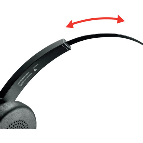 SANWA Bluetooth headset with cradle MM-BTMH59BK 1 unit