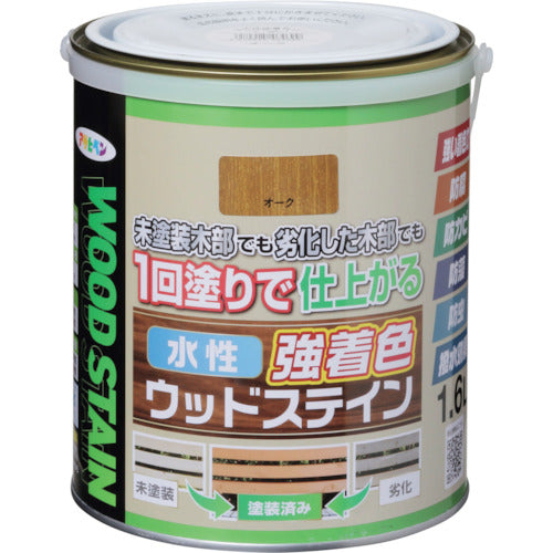 Asahipen Water-Based Strong Colored Wood Stain 1.6L Oak 464699 1 Can