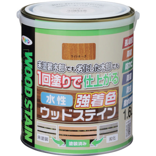 Asahipen Water-Based Strong Colored Wood Stain 1.6L Light Oak 464712 1 Can