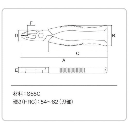 Three Peaks Electrician's F Pliers 165mm DF-165 1 piece