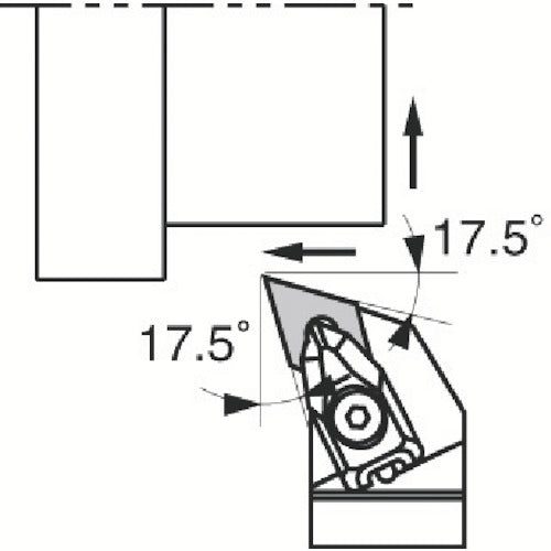Kyocera Double Clamp Holder DDHN for External, End and Copy Machining DDHNR2020K-1504 1 piece