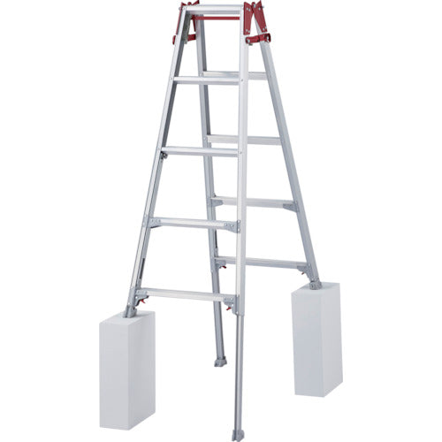 하세가와 다리부 신축식 알루미늄 사다리 겸용 각립 RYZL형 5단(10201) RYZL-15 1대