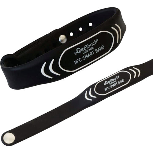 ジェーエスビ　ｅＧｅｅＴｏｕｃｈＮＦＣ　Ｓｍａｒｔ　リストバンド（黒２本セット）　5-NFC-2002WB　1 個