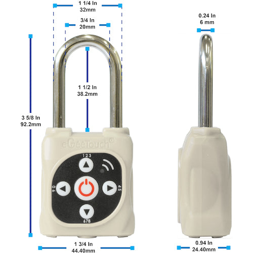 제이스비 eGeeTouchMINI 패드록 (블랙 GT5109) 5-05105-99 1개