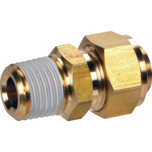 TRUSCO Quick Seal Fitting Connector φ8X6 Nominal R3/8 TS-8X6-03CM 1 pc