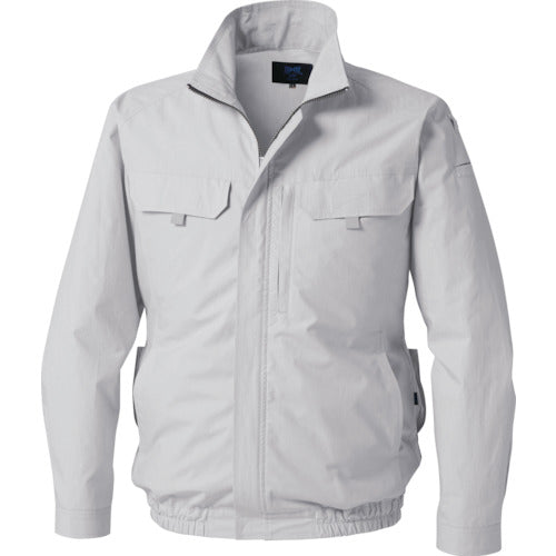 空調服　【今期完売】長袖ブルゾン　シルバー　４Ｌ　KU92230K30S6　1 着