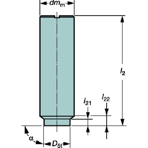 Sandvik CoroMill EH cylindrical shank holder (445) E12-A16-SS-065 1 piece
