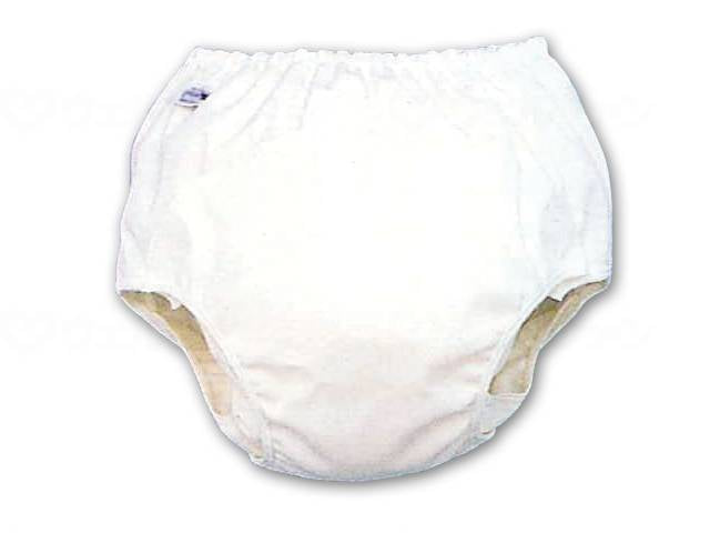 Monate Medical Pants-type Diaper Cover, White, S