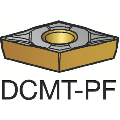 サンドビック　コロターン１０７　旋削用ポジチップ（１２０）　１５１５　DCMT 11 T3 04-PF　10 個