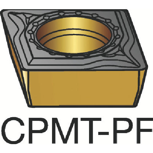 サンドビック　コロターン１１１　旋削用ポジチップ（１２０）　１５１５　CPMT 06 02 02-PF　10 個