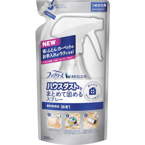 P&amp;G 패브리즈 오조지 에이드 하우스 더스트를 정리해 굳히는 스프레이 향료 무첨가 리필 320ml 644914 1개