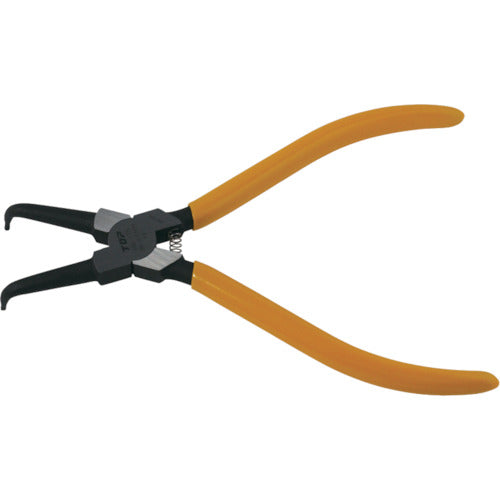 ＴＯＰ　スナップリングプライヤ穴用曲爪　１２５ｍｍ　使用範囲１２〜２５ｍｍ　HB-125　1 丁