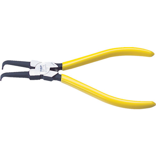 ＴＯＰ　スナップリングプライヤ穴用曲爪　１２５ｍｍ　使用範囲６〜１１ｍｍ　HB-125F　1 丁