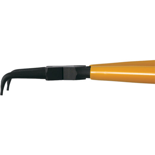 ＴＯＰ　スナップリングプライヤ穴用曲爪　１７５ｍｍ　使用範囲１９〜６５ｍｍ　HB-175　1 丁