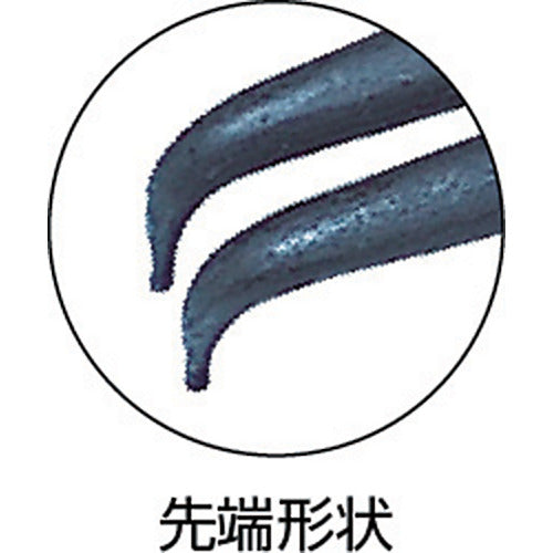 ＴＯＰ　スナップリングプライヤ　軸用曲爪　使用範囲１９〜４０ｍｍ　SB-175　1 丁