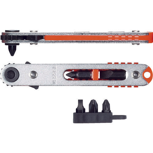 ＶＥＳＳＥＬ　ペタラチェ　板ラチェットドライバー　ストレート　ＴＤ−７５　TD-75　1 Ｓ