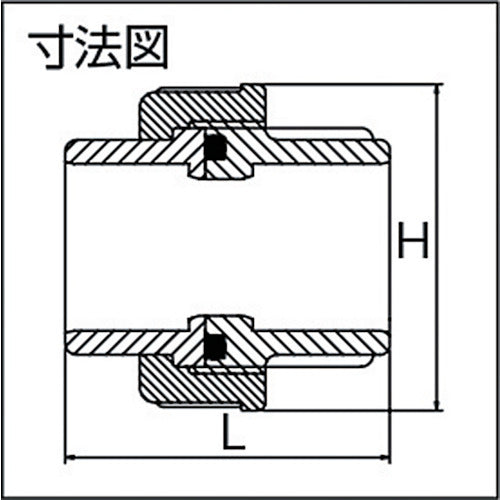 ジョージフィッシャ　ＰＶＣ　５１０型　自在ユニオン　１５Ａ　721515106　1 個