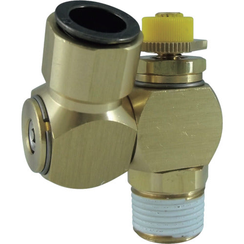 チヨダ　フジスピードコントローラβ（金属）メーターアウト１０ｍｍ・Ｒ３／８　B10-03SC-O　1 個