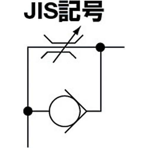 치요다 후지 스피드 컨트롤러 β(금속) 미터 아웃 8mm R1/8 B8-01SC-O 1개