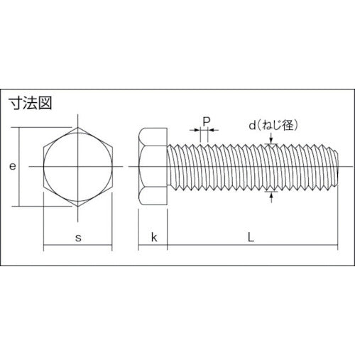 コノエ　六角ボルト　ステンレス　全ねじ　Ｍ６ｘ１０　（２００本入）　BT-SUS-0610　1 箱