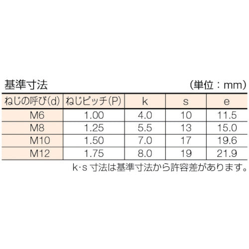 コノエ　六角ボルト　ステンレス　全ねじ　Ｍ６ｘ１０　（２００本入）　BT-SUS-0610　1 箱