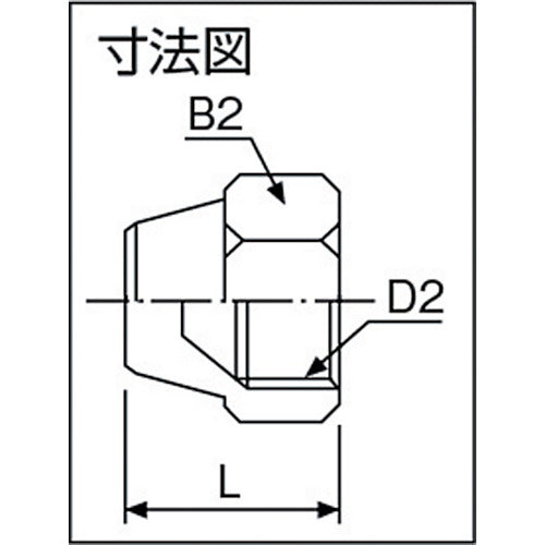 ＡＳＯＨ　フレアーキャップ　１／２Ｘ２０山　FN-0008　1 個