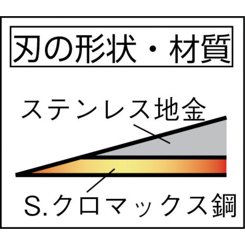 豊稔　光山作クロマックス鋼片刃中厚鎌　HTS-5061　1 丁