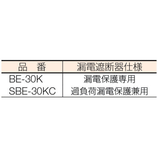 ハタヤ　レインボーリールブレーカー付　３０ｍ　アース付　BE-30K　1 台