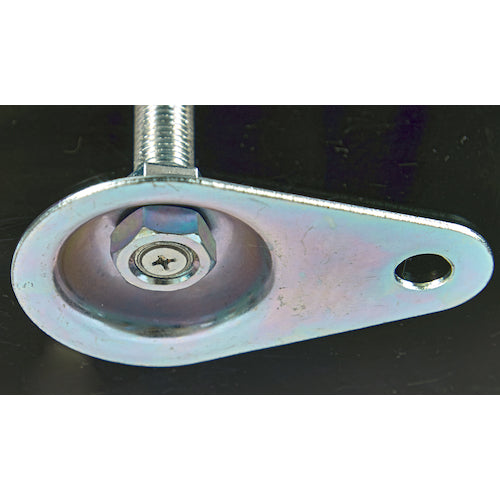 TRUSCO Adjuster Bolt M16 x 130 Steel with Foot Stop Plate TE2-16X130 1 pc