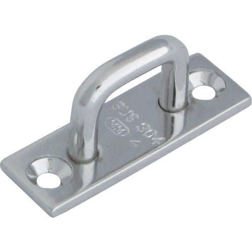 Mizumoto Eye Plate Stainless Steel Long Eye 15mm x 45mm Load Capacity 0.15kN B-575 1 pc