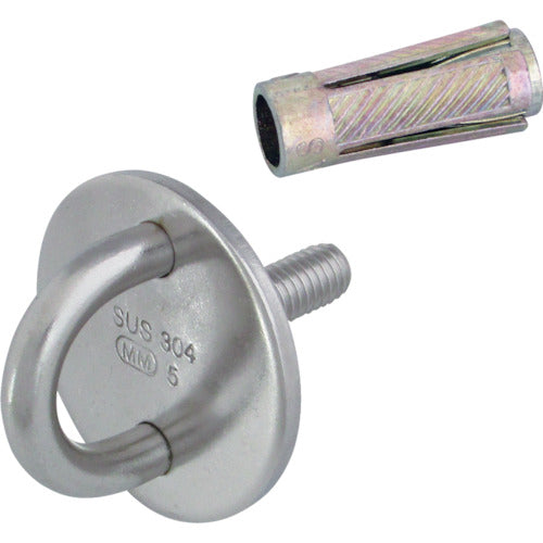 Mizumoto Stainless Steel Threaded Round Eye Twist Diameter M-6 B-060 1 pc