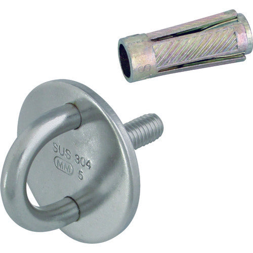 Mizumoto Stainless Steel Threaded Round Eye Twist Diameter M-8 B-061 1 pc