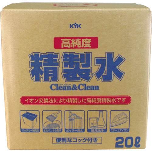 KYK High Purity Purified Water Clean &amp; Clean 20L 05-200 1 pc