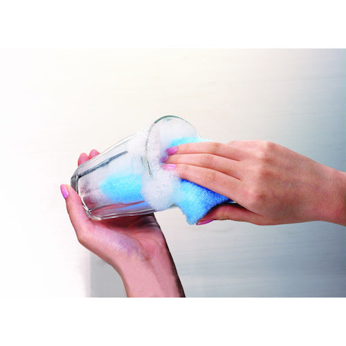 3M 스카치 브라이트 거품 서 유타카 넷 스폰지 블루 WNT-77KB 1개