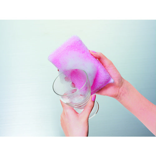 3M Scotch-Brite Rich Foaming Net Sponge Pink WNT-77KP 1 piece