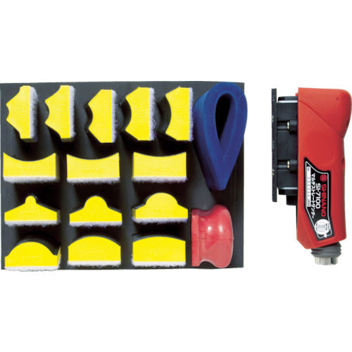 SI Air Sander Multi Straight Air Sander Set for Curved Surfaces Paper Size 50 x 110 mm SI-7100S 1 S