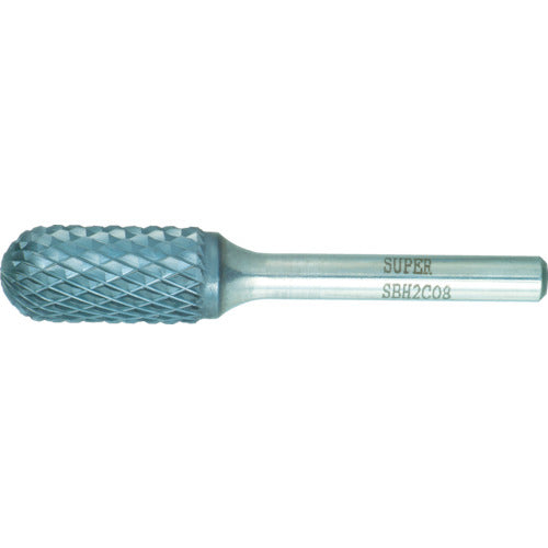 Super Super Carbide Bur Heavy Cutting Brazed Type Rounded Cylindrical Type Blade Diameter: 12.7mm Shaft Diameter: 6.0mm SBH2C08 1 pc