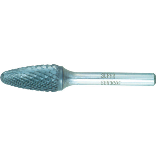 Super Super Carbide Bur Heavy Cutting Brazed Type Bullet Shape Blade Diameter: 12.7mm Shaft Diameter: 6.0mm SBH3C05 1 pc