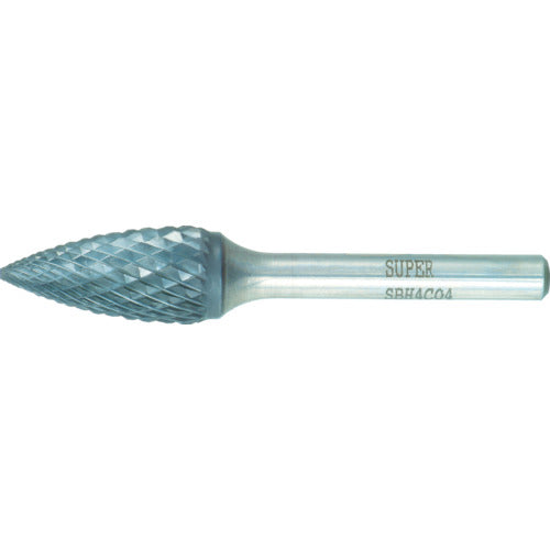 Super Super Carbide Bur Heavy Cutting Brazed Type Point Type Blade Diameter: 9.5mm Shaft Diameter: 6.0mm SBH4C03 1 pc